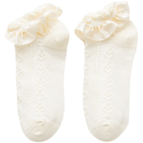 搭配瑪麗珍小皮鞋的襪子JK洛麗塔夏季薄款可愛日系lolita花邊短襪