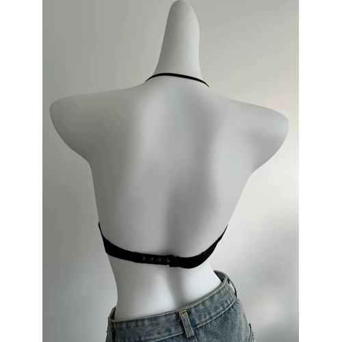 美得怦然心動盲入款無痕內衣女小胸聚攏美背交叉掛脖細肩帶無鋼圈