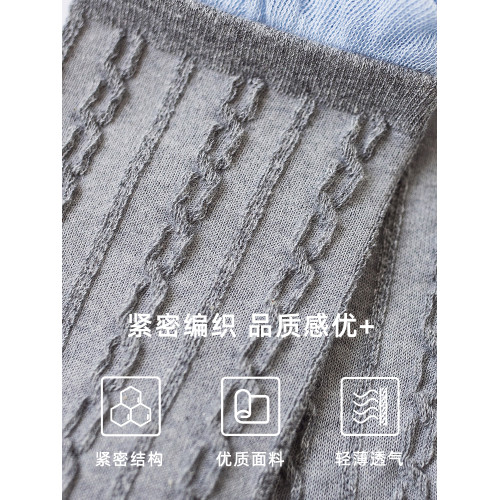 泡泡口夏季灰色襪子女春秋款中筒襪麻花紋無骨樂福鞋瑪麗珍襪長襪 泡泡口夏季灰色襪子女春秋款中筒襪麻花紋無骨樂福鞋瑪麗珍襪長襪