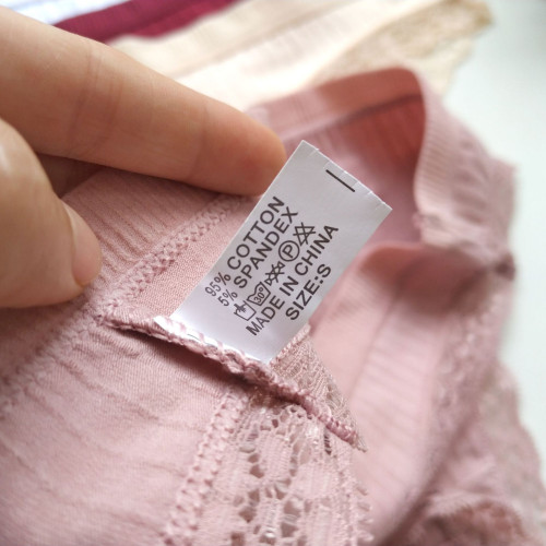 歐美性感丁字褲花邊黑紅色純棉丁字內褲女生性感蕾絲內褲純欲