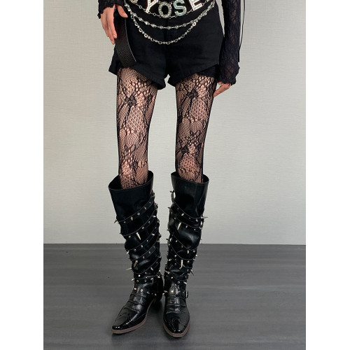 復古藤蔓哥特異域小衆y2k千禧龐克高街澁穀甜辣不規則萬聖節暗黑