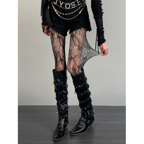 復古藤蔓哥特異域小衆y2k千禧龐克高街澁穀甜辣不規則萬聖節暗黑