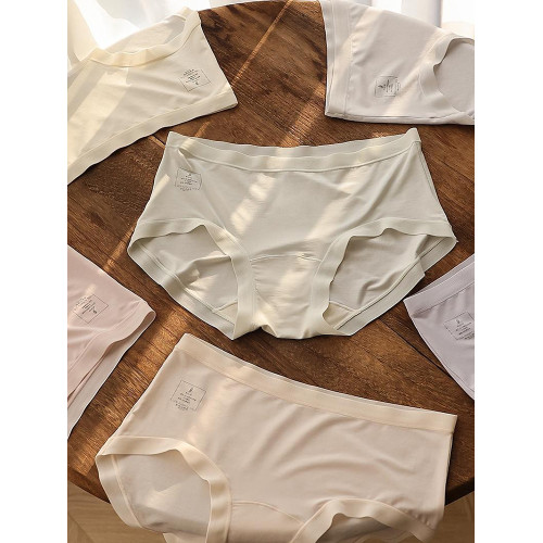 柔軟舒適加長襠內褲女7A抑菌桑蠶絲底襠中低腰無痕包臀款三角短褲 柔軟舒適加長襠內褲女7A抑菌桑蠶絲底襠中低腰無痕包臀款三角短褲