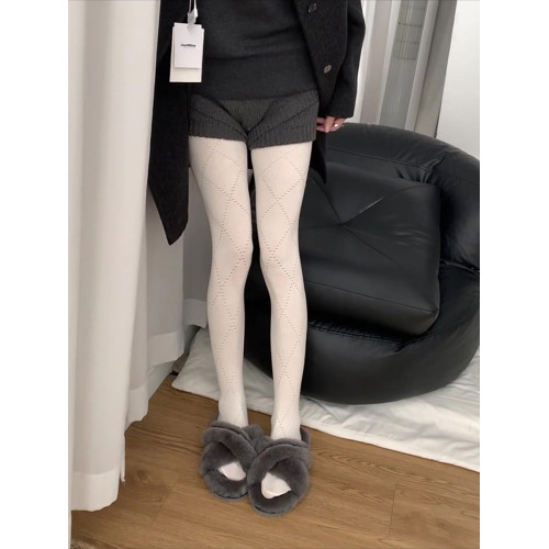 灰色連褲襪miu系秋冬季加厚保暖針織外穿菱格絲襪打底褲襪冬季 灰色連褲襪miu系秋冬季加厚保暖針織外穿菱格絲襪打底褲襪冬季