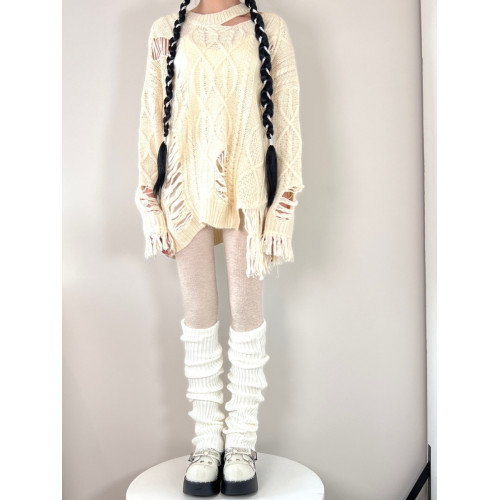 BON 復古純色針織寬松襪套堆堆襪y2k腿套辣妹jk灰色過膝襪秋冬 BON 復古純色針織寬松襪套堆堆襪y2k腿套辣妹jk灰色過膝襪秋冬