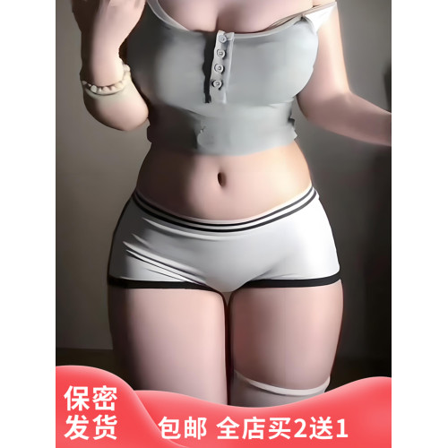 高顔值美鮑平角內褲中高腰運動純棉打底安全性感熱辣褲緊身禦姐風 高顔值美鮑平角內褲中高腰運動純棉打底安全性感熱辣褲緊身禦姐風