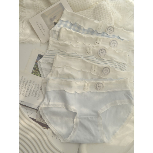 A類棉甜美清新內褲女純棉少女中腰學生10A抗菌全棉檔透氣三角褲 A類棉甜美清新內褲女純棉少女中腰學生10A抗菌全棉檔透氣三角褲