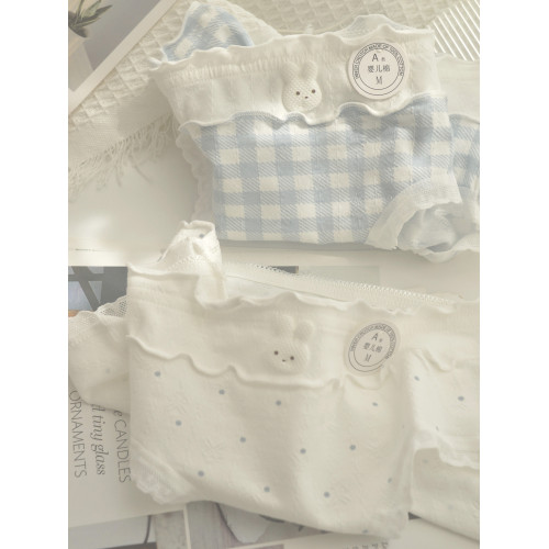 A類棉甜美清新內褲女純棉少女中腰學生10A抗菌全棉檔透氣三角褲 A類棉甜美清新內褲女純棉少女中腰學生10A抗菌全棉檔透氣三角褲