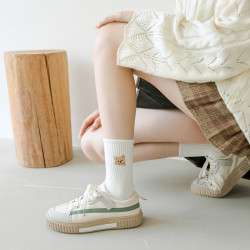襪子女中筒襪棉襪日系學院風韓版長襪刺綉可愛百搭學生ins潮棉襪