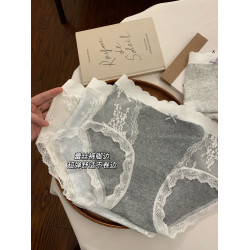 內褲女生純棉女款2025新款全棉7a級抗菌襠女士蕾絲女式短褲三角褲