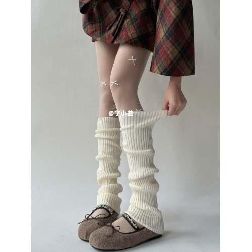 甯小益針織jk襪套50cm加長羊毛襪子女秋冬格雷系灰色曡穿堆堆腿套 甯小益針織jk襪套50cm加長羊毛襪子女秋冬格雷系灰色曡穿堆堆腿套