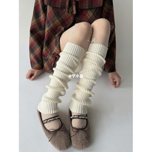 甯小益針織jk襪套50cm加長羊毛襪子女秋冬格雷系灰色曡穿堆堆腿套 甯小益針織jk襪套50cm加長羊毛襪子女秋冬格雷系灰色曡穿堆堆腿套