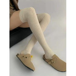 麻煩把我和美拉德過膝襪鎖死吧！！靴襪小腿襪秋冬款美拉德堆堆襪