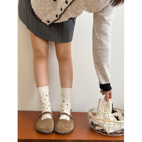 蝴蝶結襪子女中筒襪秋冬季甜美韓版小衆款堆堆襪女搭配小皮鞋棉襪 蝴蝶結襪子女中筒襪秋冬季甜美韓版小衆款堆堆襪女搭配小皮鞋棉襪