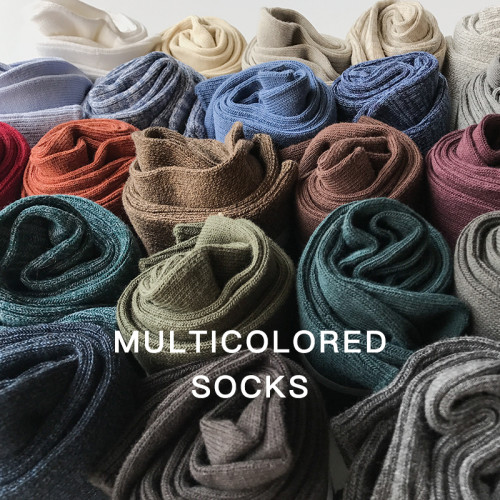 男士純色堆堆商務中筒襪子春秋冬季潮流百搭日系學院風棉優家女