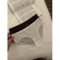 無痕內褲女士冰絲三角褲2025新款夏季薄款女生短褲裸感低腰女褲