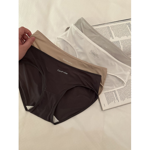 無痕內褲女士冰絲三角褲2025新款夏季薄款女生短褲裸感低腰女褲 無痕內褲女士冰絲三角褲2025新款夏季薄款女生短褲裸感低腰女褲