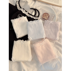 雲朵棉花糖 ~10A抑菌純棉內褲少女生純色提花全棉透氣2025秋冬款