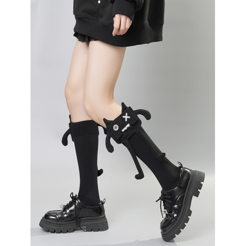 春季搞怪設計感立體玩偶個性小腿襪女中長筒純棉辣妹哥特颯酷JK襪 春季搞怪設計感立體玩偶個性小腿襪女中長筒純棉辣妹哥特颯酷JK襪