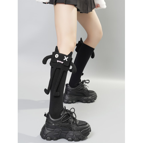 春季搞怪設計感立體玩偶個性小腿襪女中長筒純棉辣妹哥特颯酷JK襪 春季搞怪設計感立體玩偶個性小腿襪女中長筒純棉辣妹哥特颯酷JK襪