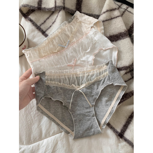 初夢甜曲~日系少女感甜美三角褲純欲風蕾絲內褲女士2025新款純棉 初夢甜曲~日系少女感甜美三角褲純欲風蕾絲內褲女士2025新款純棉