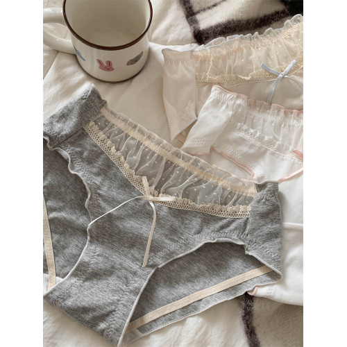 初夢甜曲~日系少女感甜美三角褲純欲風蕾絲內褲女士2025新款純棉 初夢甜曲~日系少女感甜美三角褲純欲風蕾絲內褲女士2025新款純棉