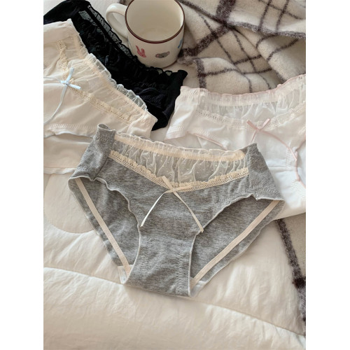 初夢甜曲~日系少女感甜美三角褲純欲風蕾絲內褲女士2025新款純棉 初夢甜曲~日系少女感甜美三角褲純欲風蕾絲內褲女士2025新款純棉