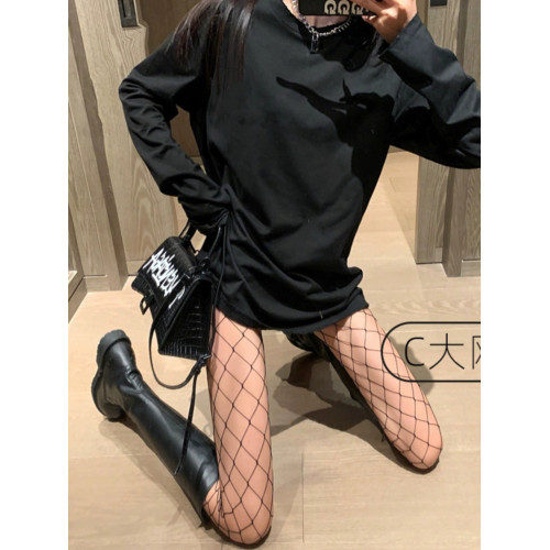 加長/加大/黑網襪蹦迪復古網格襪鏤空漁網襪性感黑色辣妹魚網絲襪 加長/加大/黑網襪蹦迪復古網格襪鏤空漁網襪性感黑色辣妹魚網絲襪