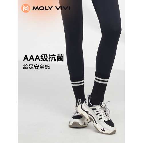 魔力薇薇運動襪女吸汗防臭秋冬外穿運動棉襪潮流搭配條紋中筒襪 魔力薇薇運動襪女吸汗防臭秋冬外穿運動棉襪潮流搭配條紋中筒襪
