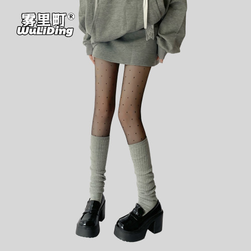 霧裡町純色堆堆襪夏季薄款白色小腿襪女日系jk襪子中筒百搭鞋襪 霧裡町純色堆堆襪夏季薄款白色小腿襪女日系jk襪子中筒百搭鞋襪