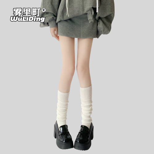 霧裡町純色堆堆襪夏季薄款白色小腿襪女日系jk襪子中筒百搭鞋襪 霧裡町純色堆堆襪夏季薄款白色小腿襪女日系jk襪子中筒百搭鞋襪