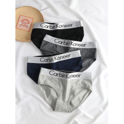 女士內褲純棉三角褲中腰運動抗菌褲頭透氣大碼學生短褲舒適簡約