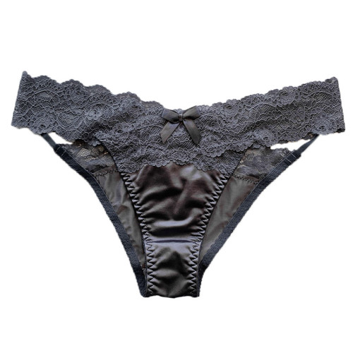 無痕內褲女士低腰性感蕾絲拼接冰絲時尚丁字褲T褲少女學生三角褲 無痕內褲女士低腰性感蕾絲拼接冰絲時尚丁字褲T褲少女學生三角褲