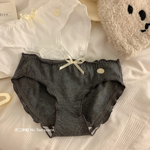 內褲女生純棉抗菌2025新款秋冬無痕中腰日系少女甜美舒適透氣三角 內褲女生純棉抗菌2025新款秋冬無痕中腰日系少女甜美舒適透氣三角