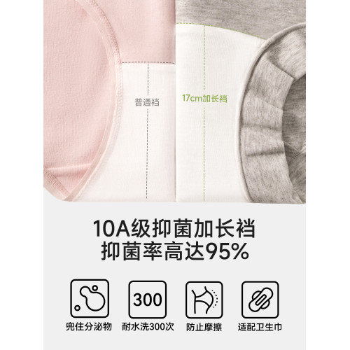 內褲女2025新款純棉抗菌全棉襠無痕少女生平角褲運動包臀四角褲