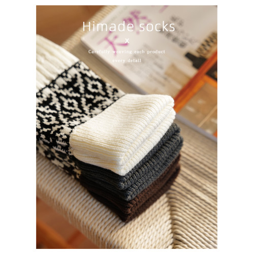 Himade費爾島襪套女秋冬季搭配鯊魚褲堆堆小腿襪加厚保暖腿套襪子 Himade費爾島襪套女秋冬季搭配鯊魚褲堆堆小腿襪加厚保暖腿套襪子