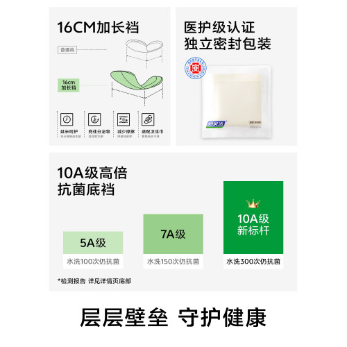 婦炎潔內褲女純棉聚乳酸10A抑菌加長襠中腰柔軟透氣2025新款三角