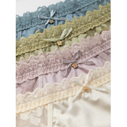 大碼蕾絲內褲女胖mm200斤中高腰網紗性感新款純欲無痕透氣三角褲