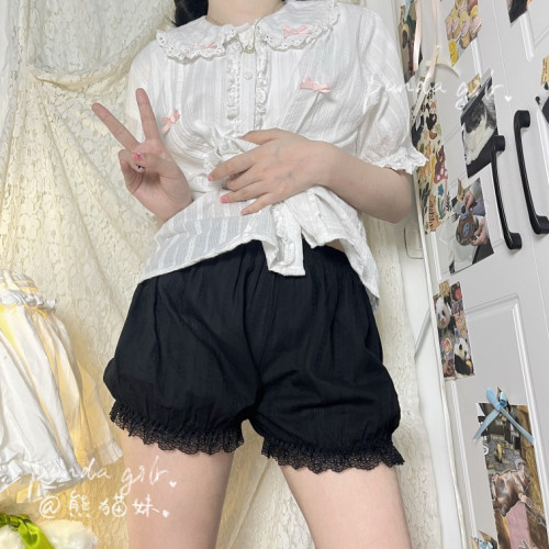 超可愛南瓜褲lolitajk防走光夏薄款打底優質女安全褲純棉爆款 超可愛南瓜褲lolitajk防走光夏薄款打底優質女安全褲純棉爆款