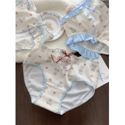 夢境小甜熊~女生透氣可愛內褲女士2026新款7a級抗菌純棉襠三角褲