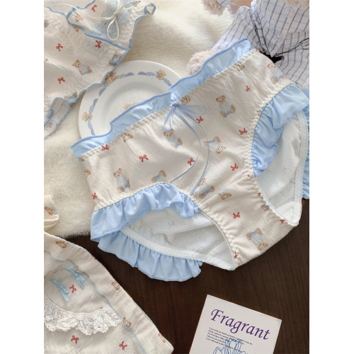 夢境小甜熊~女生透氣可愛內褲女士2026新款7a級抗菌純棉襠三角褲