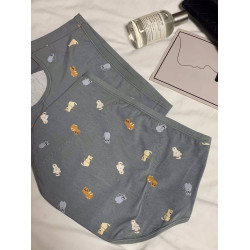 【澤衣壹品】 2024新款純棉可愛印花中腰抗菌月經生理期姨媽內褲