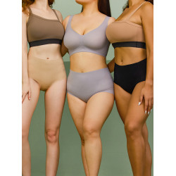 BIEG大碼高腰收腹胖mm無痕內褲女士薄款透氣提臀收小肚子三角短褲