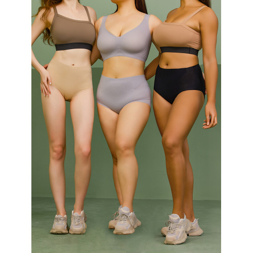 BIEG大碼高腰收腹胖mm無痕內褲女士薄款透氣提臀收小肚子三角短褲 BIEG大碼高腰收腹胖mm無痕內褲女士薄款透氣提臀收小肚子三角短褲