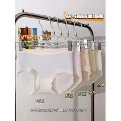 新款超薄冰絲裸感面膜褲一片式無痕設計桑蠶絲抗菌底檔三角內褲女