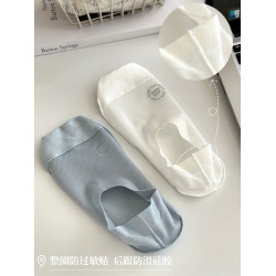 冰絲襪子女士短襪防滑不掉跟隱形襪純棉底夏季薄款單鞋襪淺口船襪