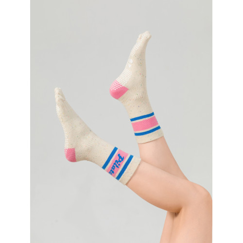 SIXHYS專業防滑普拉提襪瑜珈襪子女中筒系列五指分趾室內健身舞蹈