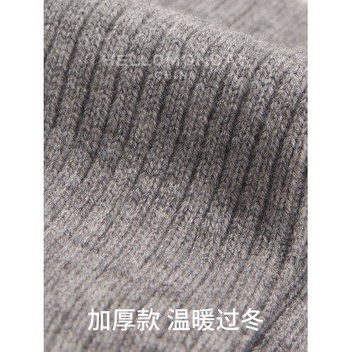 素人工作室襪子男士夏季粗線防臭中筒灰色加厚保暖堆堆襪子女春秋 素人工作室襪子男士夏季粗線防臭中筒灰色加厚保暖堆堆襪子女春秋