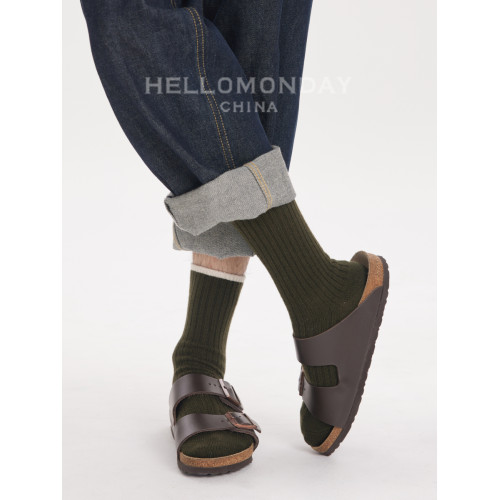 素人工作室襪子男士夏季粗線防臭中筒灰色加厚保暖堆堆襪子女春秋 素人工作室襪子男士夏季粗線防臭中筒灰色加厚保暖堆堆襪子女春秋