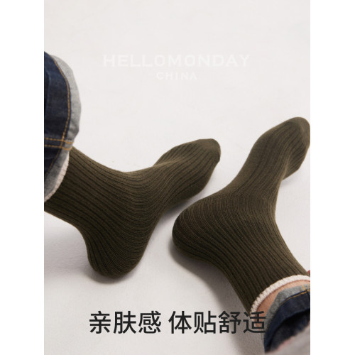 素人工作室襪子男士夏季粗線防臭中筒灰色加厚保暖堆堆襪子女春秋 素人工作室襪子男士夏季粗線防臭中筒灰色加厚保暖堆堆襪子女春秋